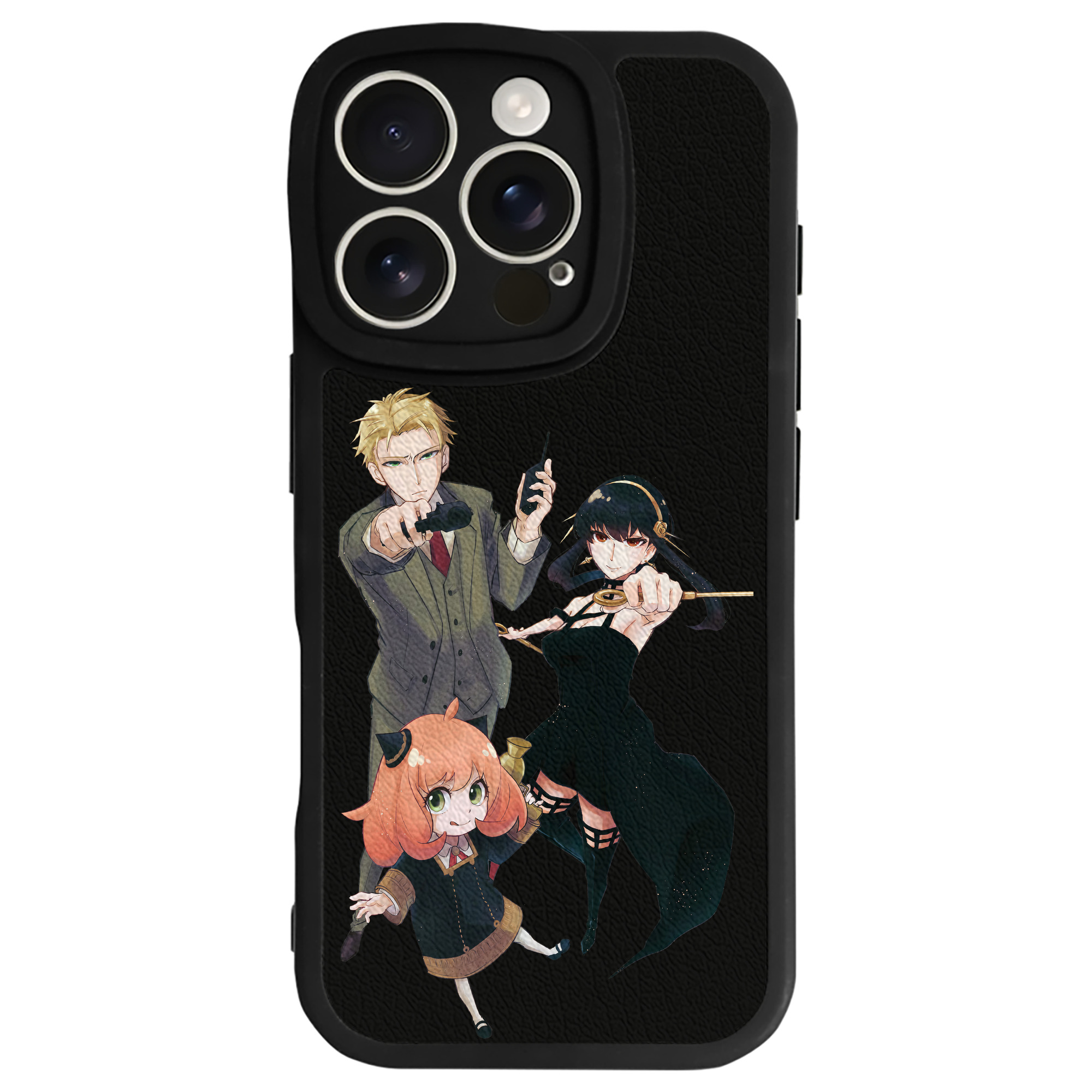 （画像用） SPY×FAMILY间谍家家酒 【iPhone 16シリーズ対応】シリコンスマホケース（レザー調） 材質：シリコン